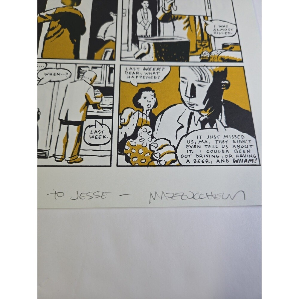 Rubber Blanket #1 1991 1st Print Signed David Mazzucchelli Original Poster - Picture 3 of 7